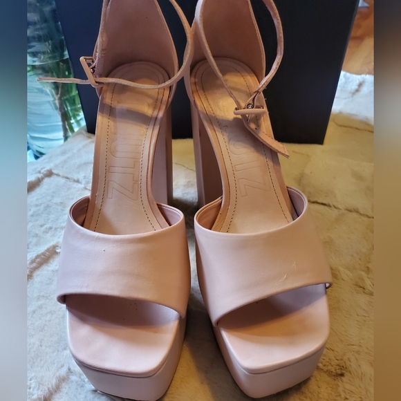 SCHUTZ platforms lenne leather size 8 - Picture 7 of 9